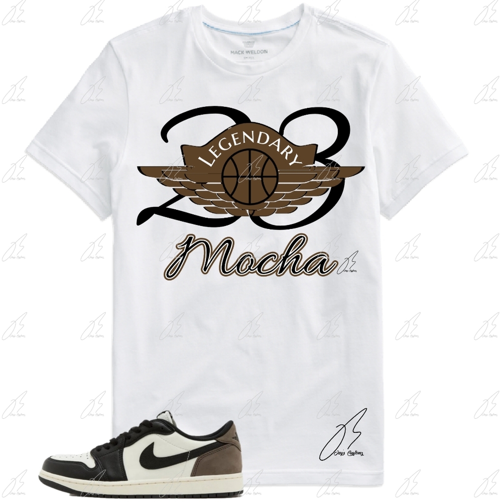 Jordan 1 Mocha Matching Shirt,23 Wing Unisex Graphic Tee,Best Gift,Mens
